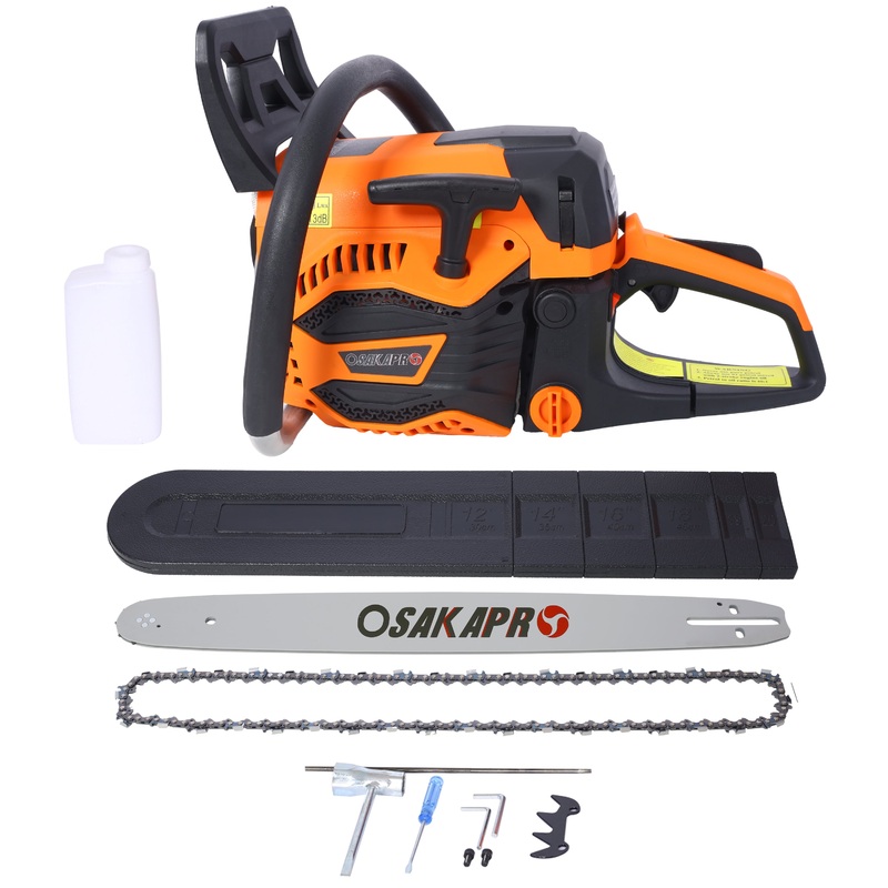 62CC Gas Powered Chainsaw 20 Inch 2-Cycle Petrol Handheld EPA Compliant