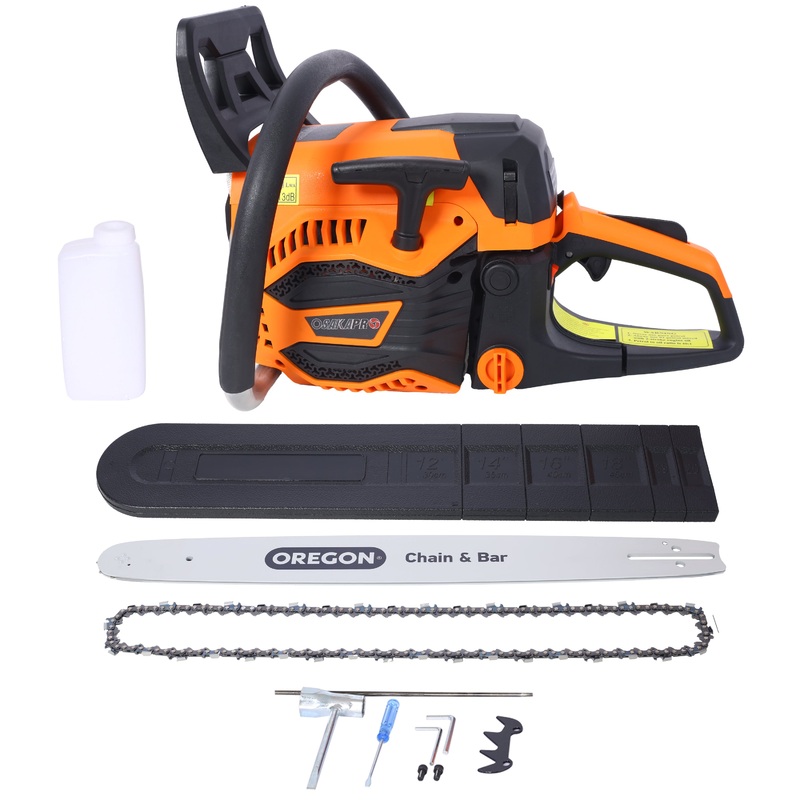 62CC Gas Powered Chainsaw 20 Inch Oregon Chain&Bar 2-Cycle Petrol Handheld Cordless EPA Compliant