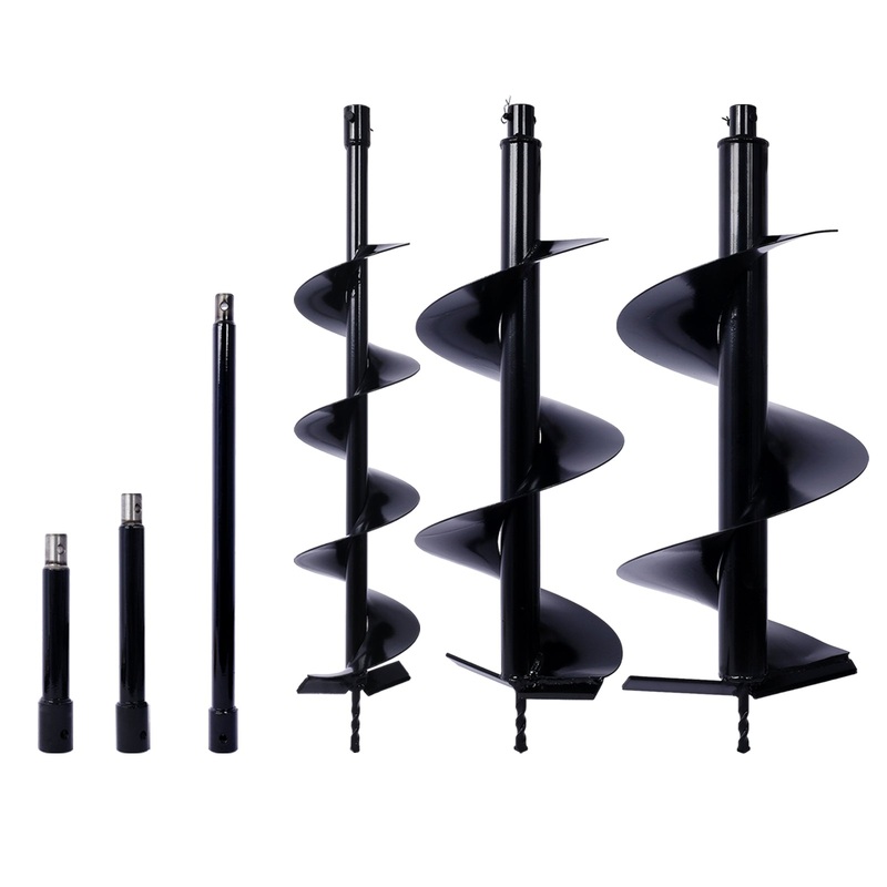 Auger Drill Bit for 3/4′ Shaft Auger 6IN+10IN+12IN+Extension Rods