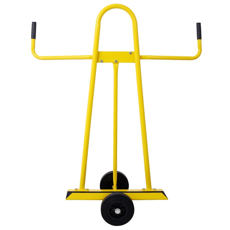 Steel Panel Service Cart Drywall Sheet Cart & Panel Dolly 750lbs Capacity–Yellow