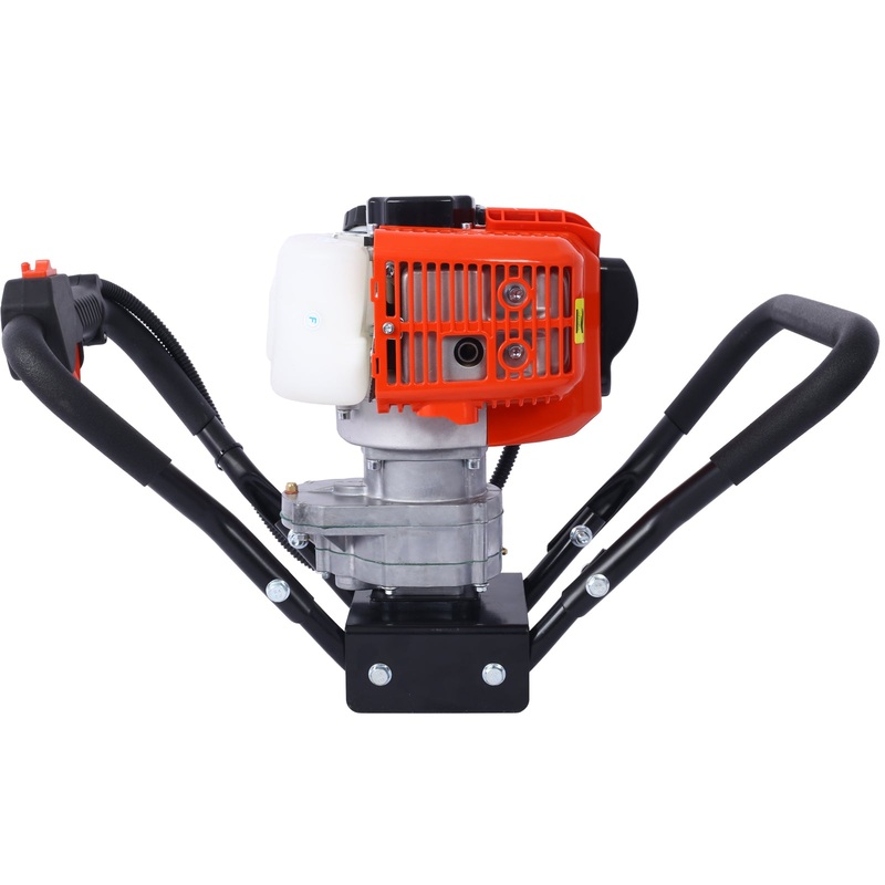 V-Type 52CC 2 Stroke Gas Post Hole Digger One Man Auger EPA Machine–Red