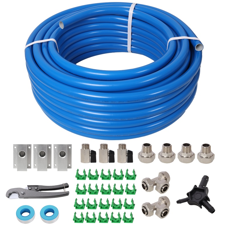 3/4 Inch Tubing Industrial Compressed Air Piping System 100 Feet Length High Quality PEX-AL-PEX Tubing–Blue