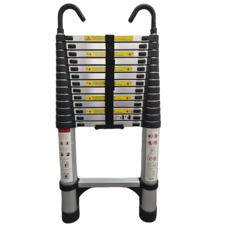 4.1-Meter Telescopic Ladder Aluminum Non Slip Feet Maximum Capacity of 300 Lbs