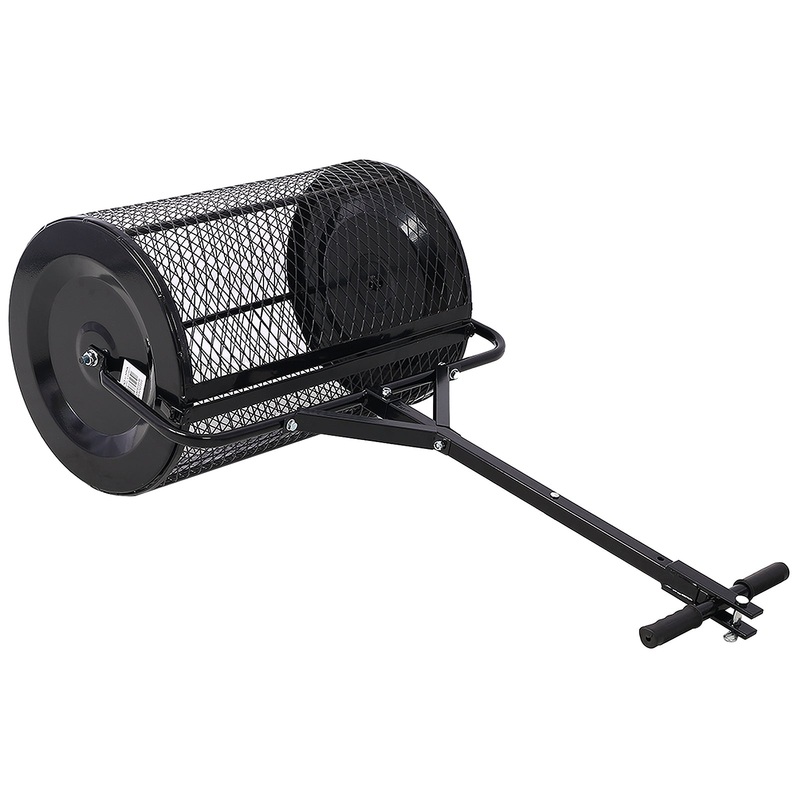 Peat Moss Spreader 36inch Compost Spreader Metal Mesh 2 in 1 ATV and T Shaped Handle