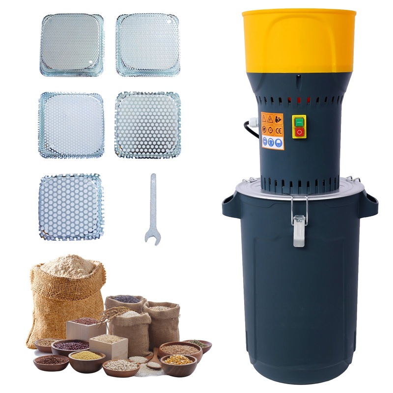 25L Grain Mill Grinder Electric Corn Grinder with 5 Grinder Sieves + 1 Wrench