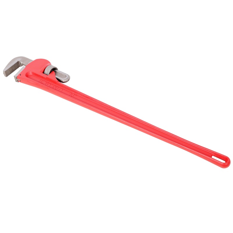 48-inch Heavy-Duty Adjustable Straight Pipe Wrench Reliable & Durable Cast Steel