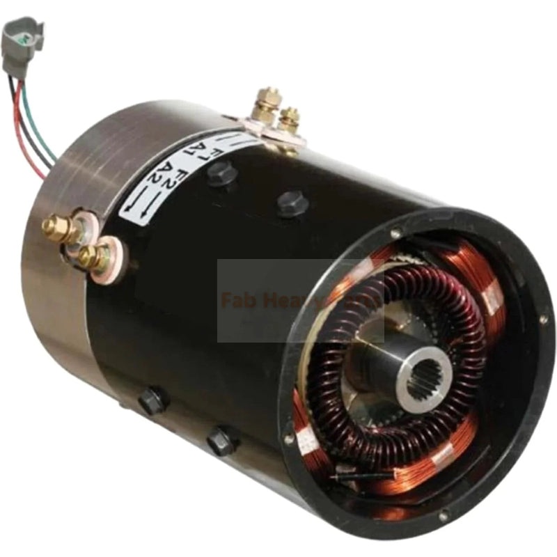 48V DC Motor with Triangle Plug 73291G04 73291-G04 Fits for EZGO Yamaha JU2-H1890-21-00 JU2-H1890-23-00