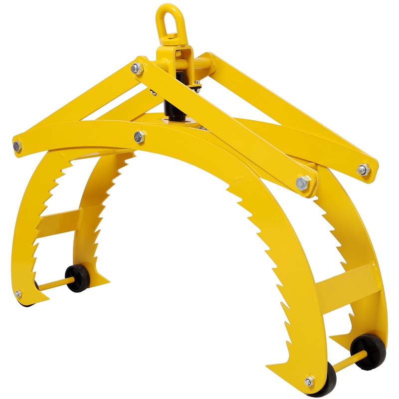 Automatic Grip and Release Log Tongs 360 Swivel Lifting Tongs with 4 Claws 25” Open 3300 LBS Capacity