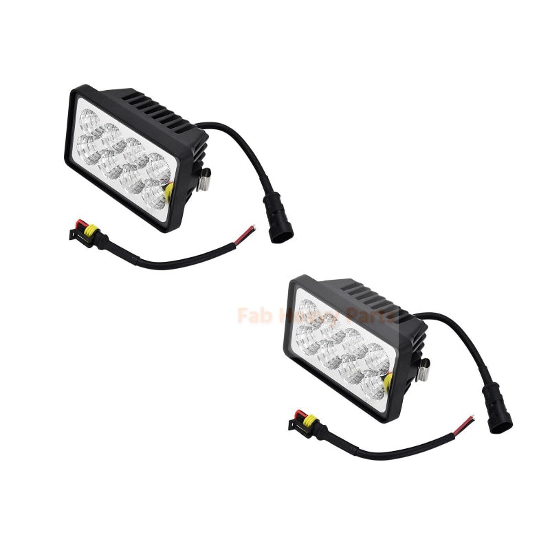 2X LED Headlight KV26918 AT345169 Fits For John Deere 250 270 317 320 328 260 280 313 Final Clearance