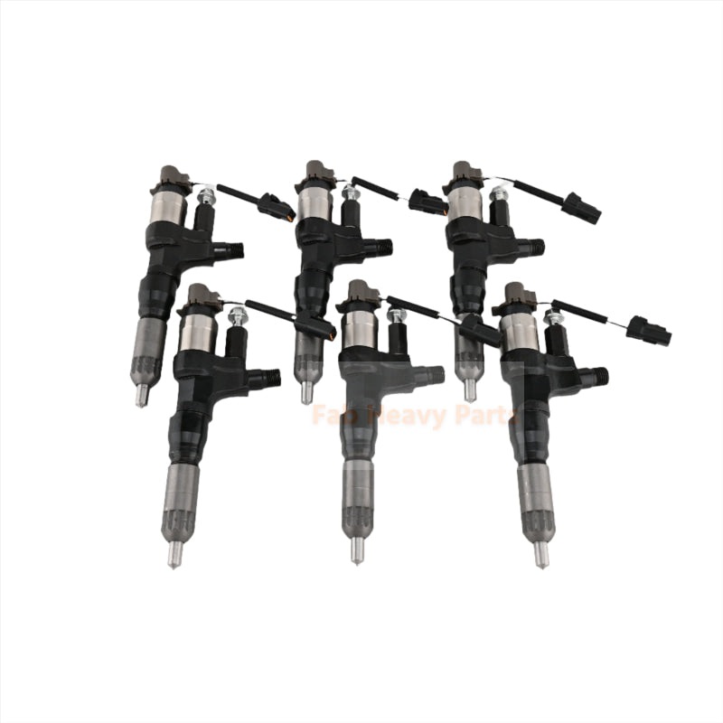 6 PCS Fuel Injector 095000-8092 23670-E0392 for Hino Kobelco Truck Engine Final Clearance