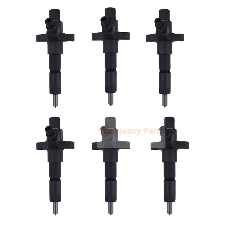 6X Fuel Injector 9430610525 1-15300331-0 for Isuzu 4BG1 6BG1 for Hitachi EX200 EX130