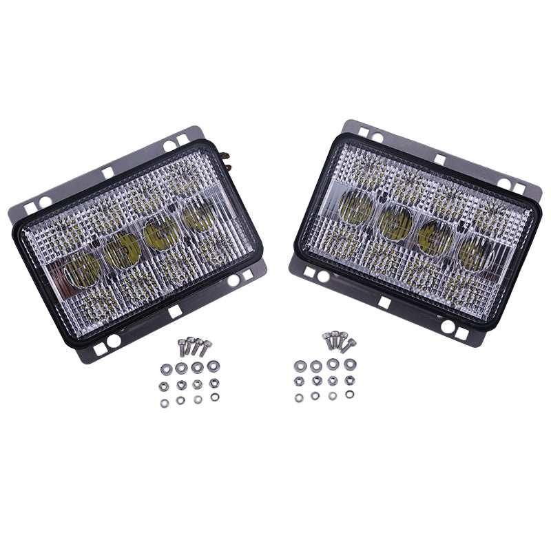 2 PCS 6×4 LED Headlights Front Hood Light AL152328 Fits for John Deere 5225 5325 5425 5525 5625
