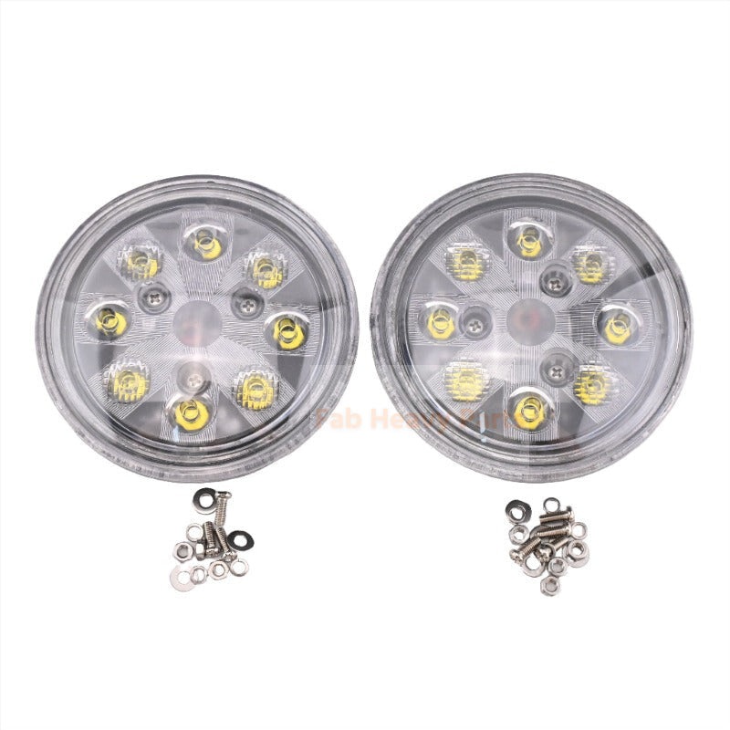 2 PCS LED Sealed Hi/Lo Beam Work Light AR85263 Fits for John Deere Tractor 1550 2355 2520 2755 2855N 4020 4250 4840 7020 8430