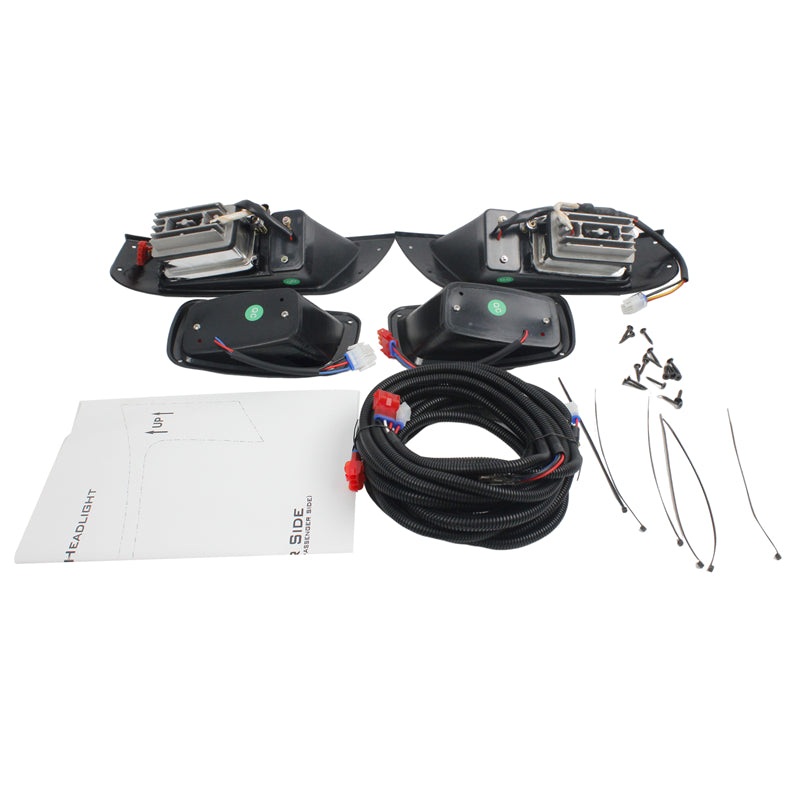 Headlight Tail Light Kit FGFHLTL001 for E-Z-GO TXT Golf Cart Gas and Electric 1996-2013
