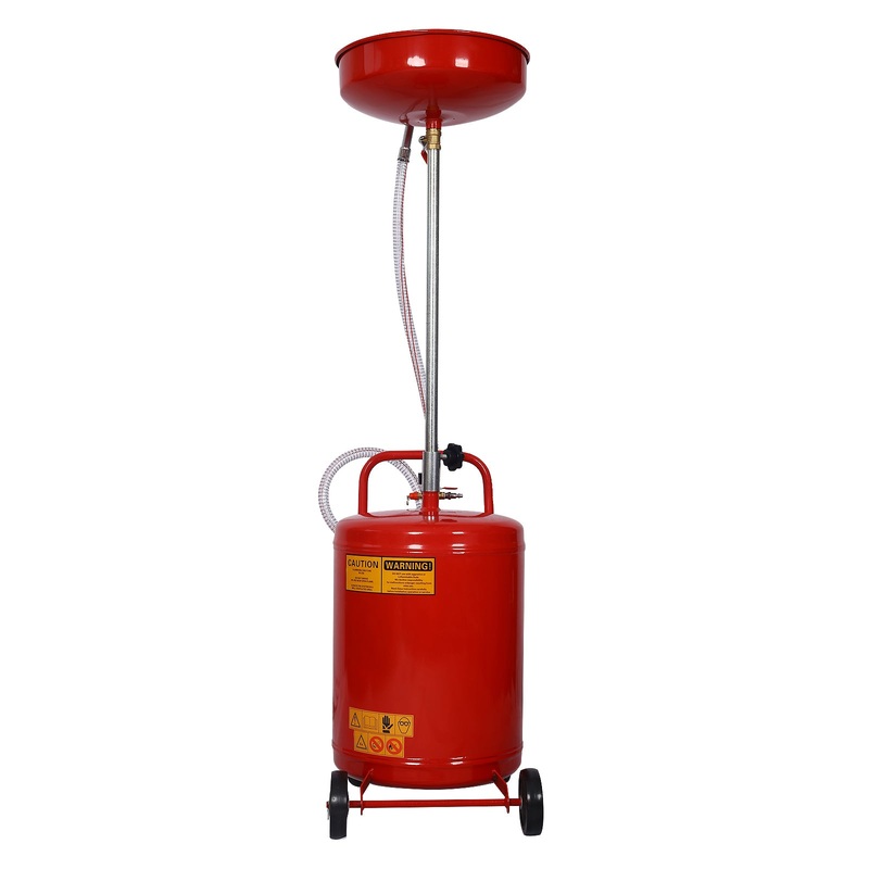 18 Gallon Waste Oil Drain Tank–Red