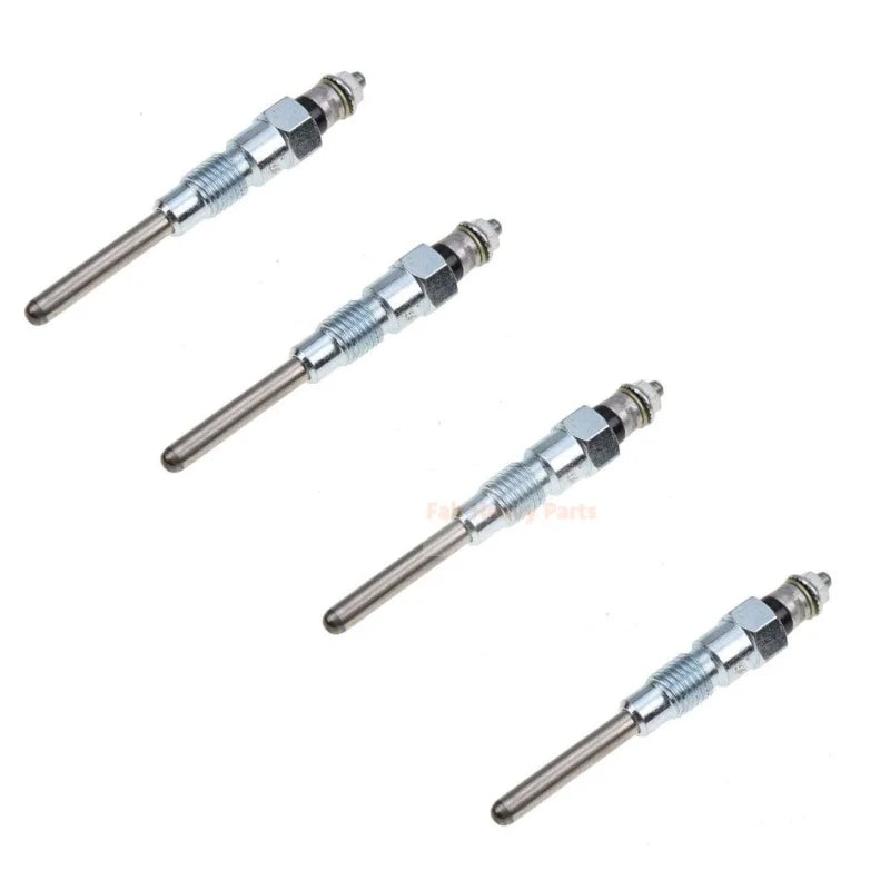 4 Piece Glow Plug Fits Kubota Engine V3300 V3600 V3800, 80MM, 16415-65512