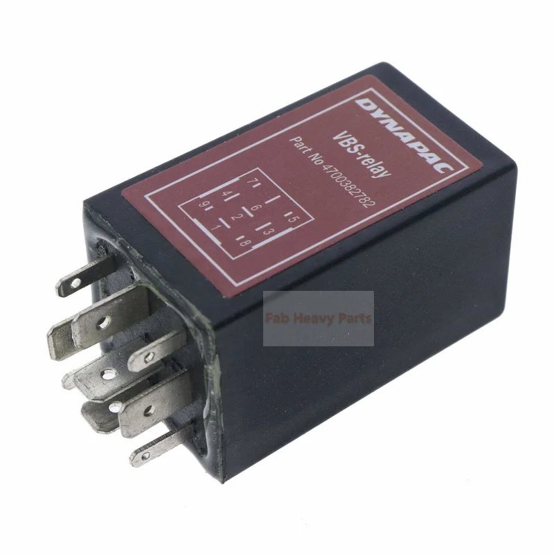 9 Pins 4700382782 Roller Grader VBS Relay for Dynapac 382782 CC422 CC522 CC622