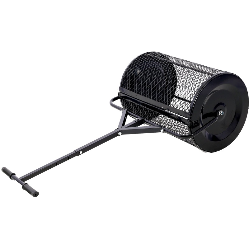 Peat Moss Compost Spreader 24inch Metal Mesh T-shaped Handle Heavy Duty