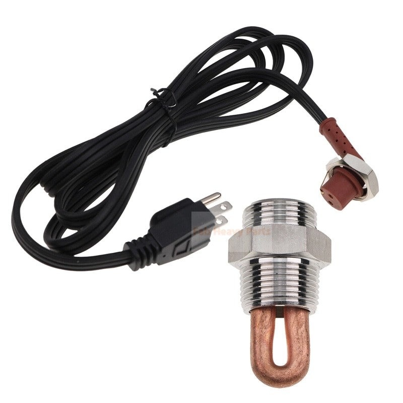 1” Engine Block Heater for Kubota Tractor M B & L Series 3, 4 & 5 cyl Engines