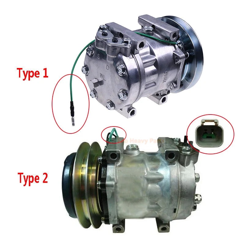 24V SD7H13 A/C Compressor LC91V00001F1 Fits for New Holland Crawler Excavator EH215 E160 EH160 E215