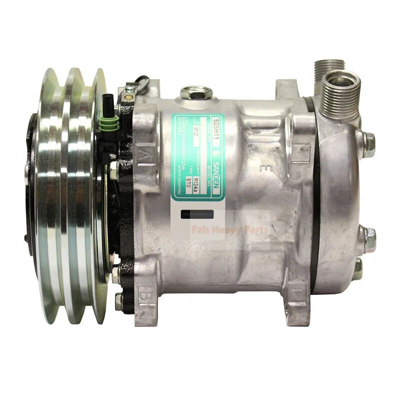 SD5H11 A/C Compressor 47741863 84321962 Fits for New Holland L218 L220 Fits CASE SR175 SV185 Skid Steerr Loader