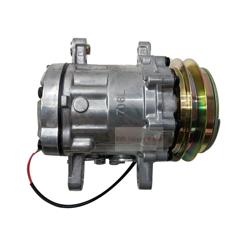 SD7B10 A/C Compressor 22F-979-3300 Fits for Komatsu Excavator PC27MR-3 PC30MR-3 PC30MR-5 PC35MR-3 PC45MR-3 PC55MR-3 PC57-7 Wheel Loader WA50-6