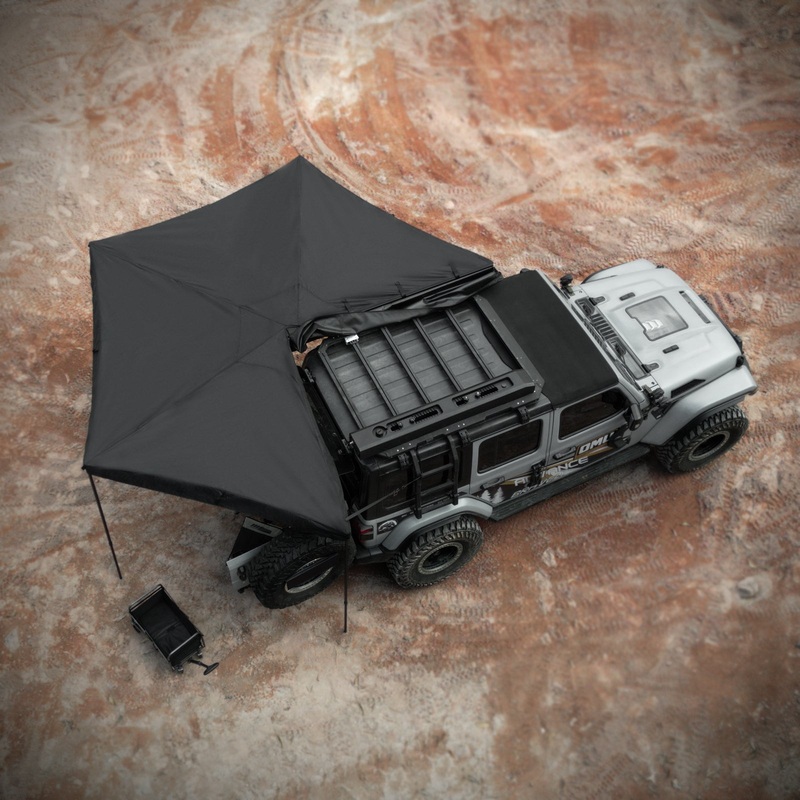 Overland 270 Degree Awning House Tent for Driver Side (Only Top Awning Not Include Side Wall)