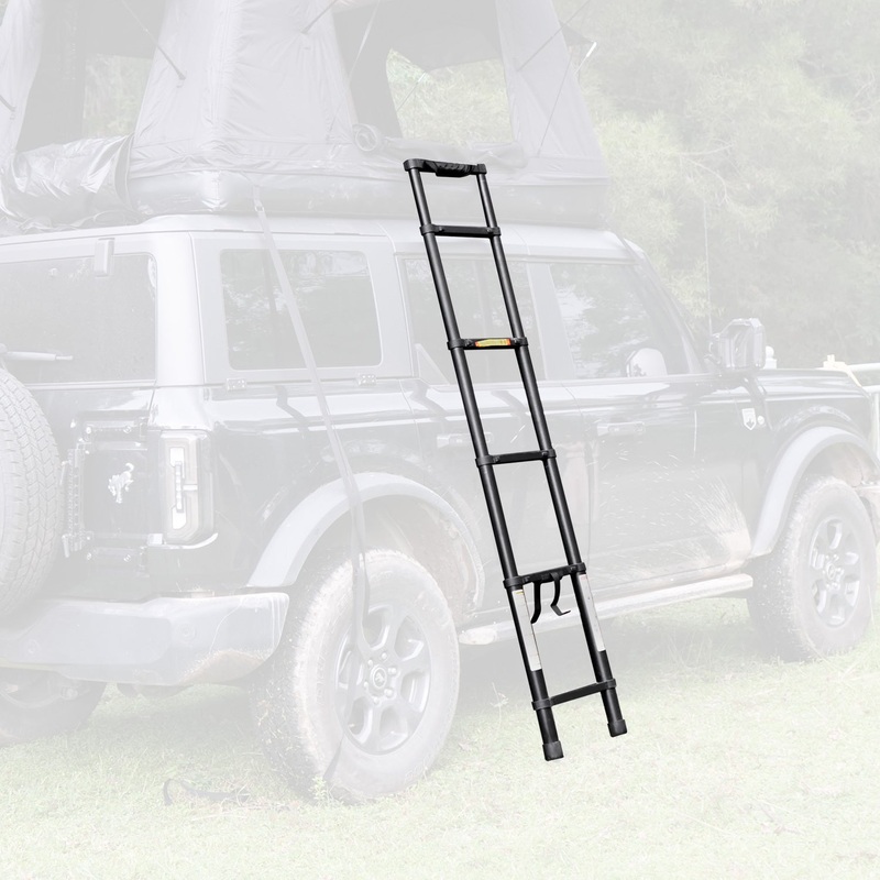 Portable Folding Aluminium Telescopic Ladder Non-Slip Extension Telescoping Ladder with Hooks