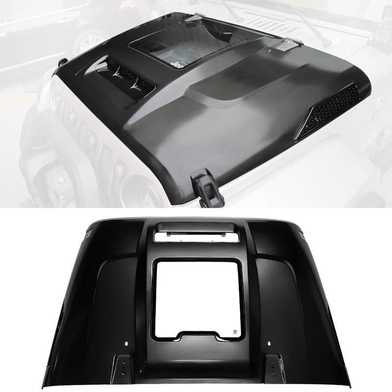 Replacement Hood Vented Heat Dispersion Fits for 2007-2018 Jeep Wrangler JK JKU