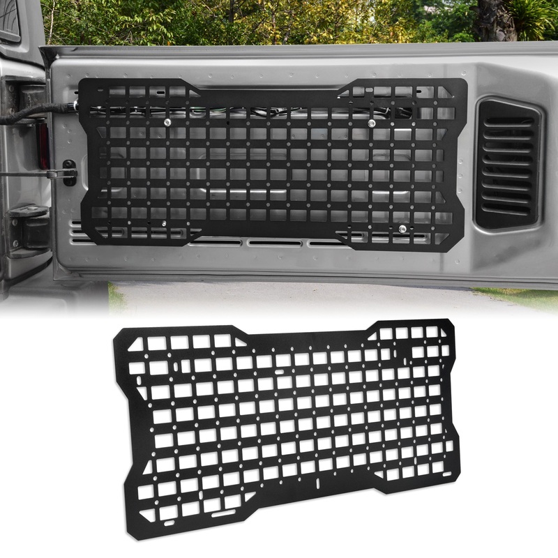 Tailgate Tactical Panel Tailgate Tool Kit Organizer Racks Fits for Jeep Wrangler 2007-2018 JK JKU & 2018-2024 JL JLU